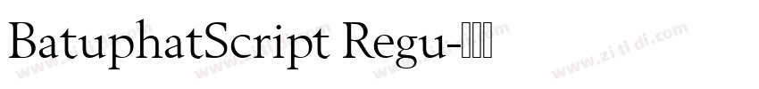 BatuphatScript Regu字体转换